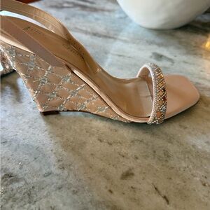 Betsey Johnson Sparkle Wedge Sandals